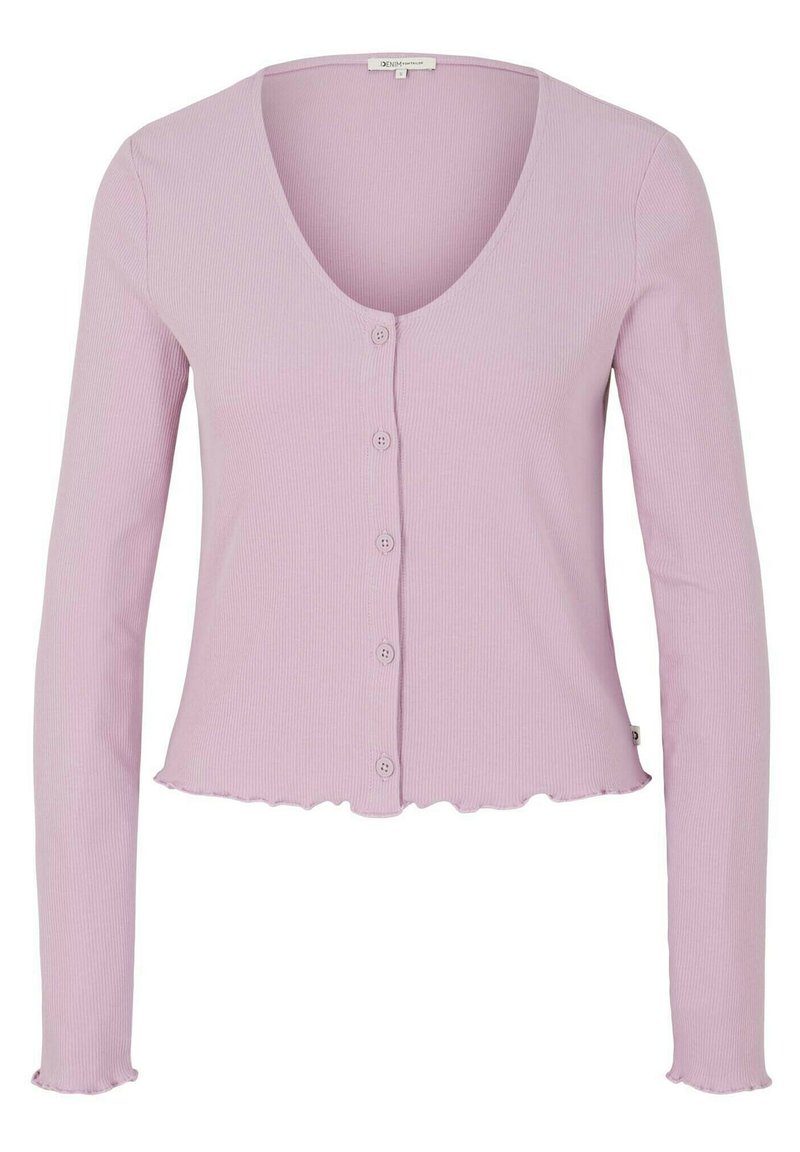 Damen Strickjacken | TOM TAILOR DENIM MIT RÜSCHENDETAIL Strickjacke soft mauve/mauve - JI57617 Damen Strickjacken | TOM TAILOR DENIM MIT RÜSCHENDETAIL Strickjacke soft mauve/mauve - JI57617