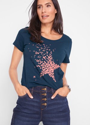 T-shirt con stampa - blue