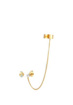 SPARKLING BASIC CUFF - MIT KRISTALLEN VON SWAROVSKI® - Øreringe - gold-coloured