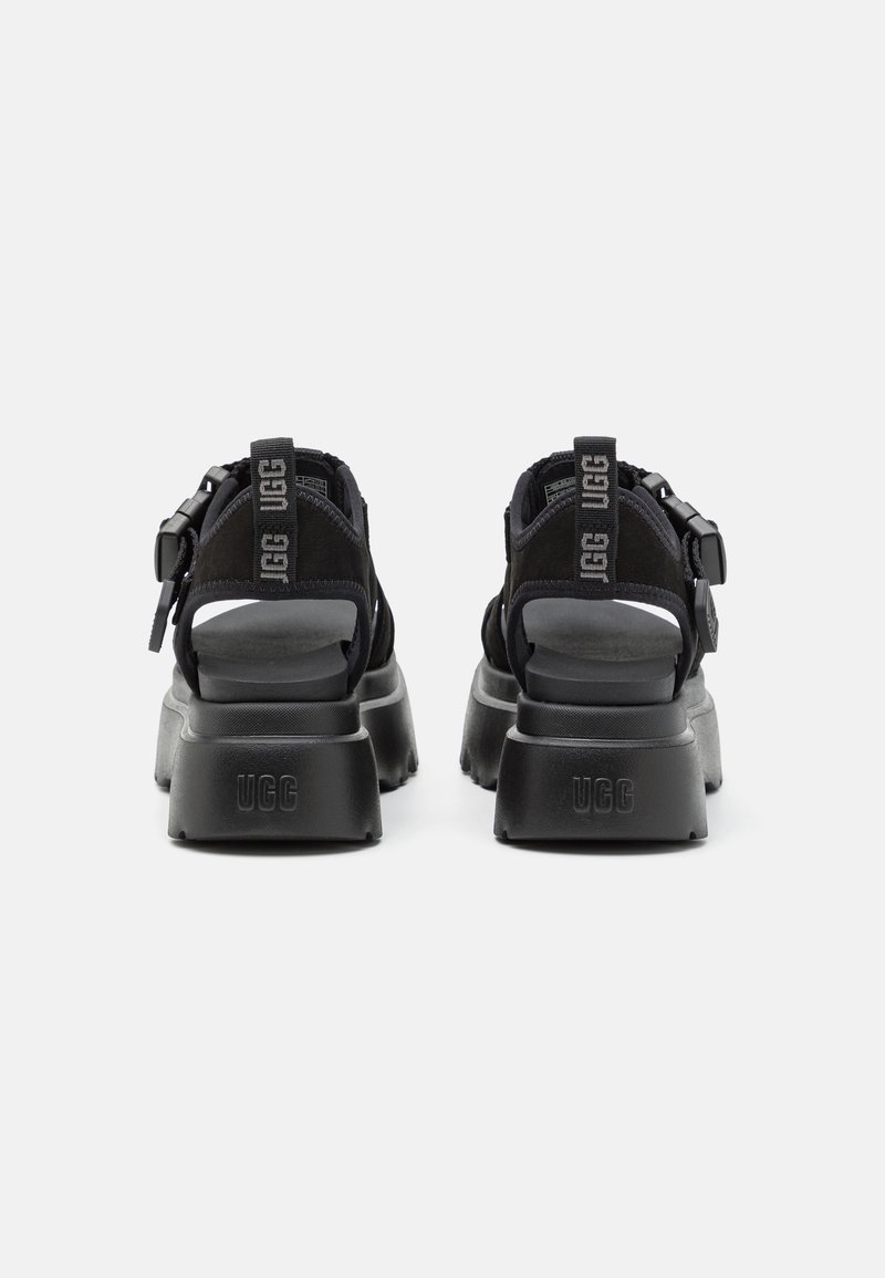 UGG CORA - Plateausandalette - black/schwarz - Zalando.de