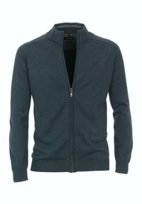 CASAMODA Cardigan Uomo In Puro Cotone Pima - Girocollo Con Cerniera - Maniche Lunghe, Vestibilità Comoda - Colore Beige (Taglia L)