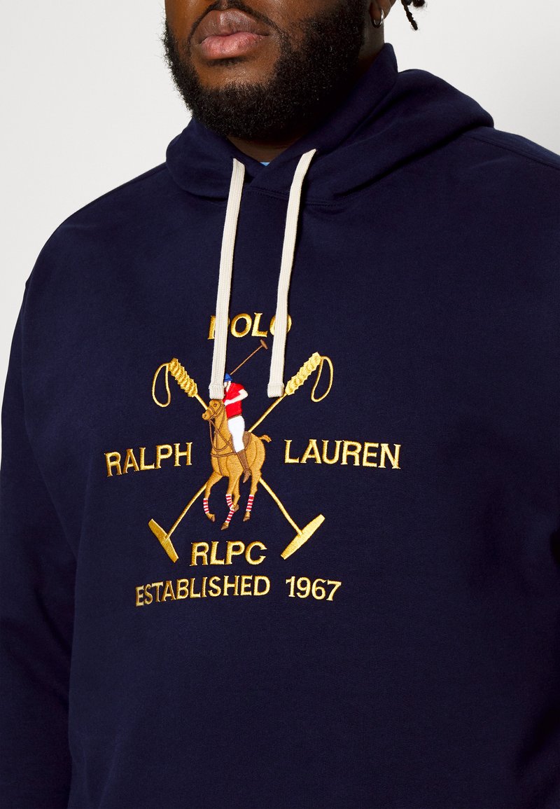 Polo Ralph Lauren Big u0026 Tall BIG PONY CREST FLEECE HOODIE - Hoodie - cruise  navy/dark blue - Zalando.ie
