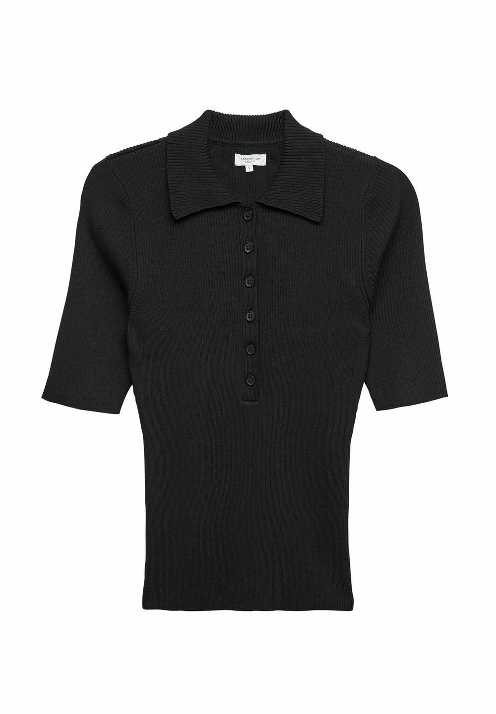 Black polo shirt