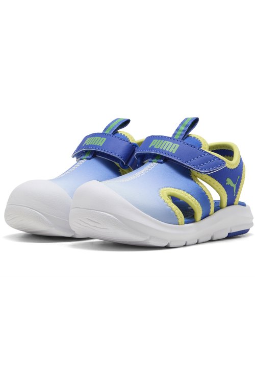 PUMA FUN RACER SANDAL COME ON SANDALEN UNISEX - Walking sandals - royal sapphire-green fruit-lemon meringue — foto 2