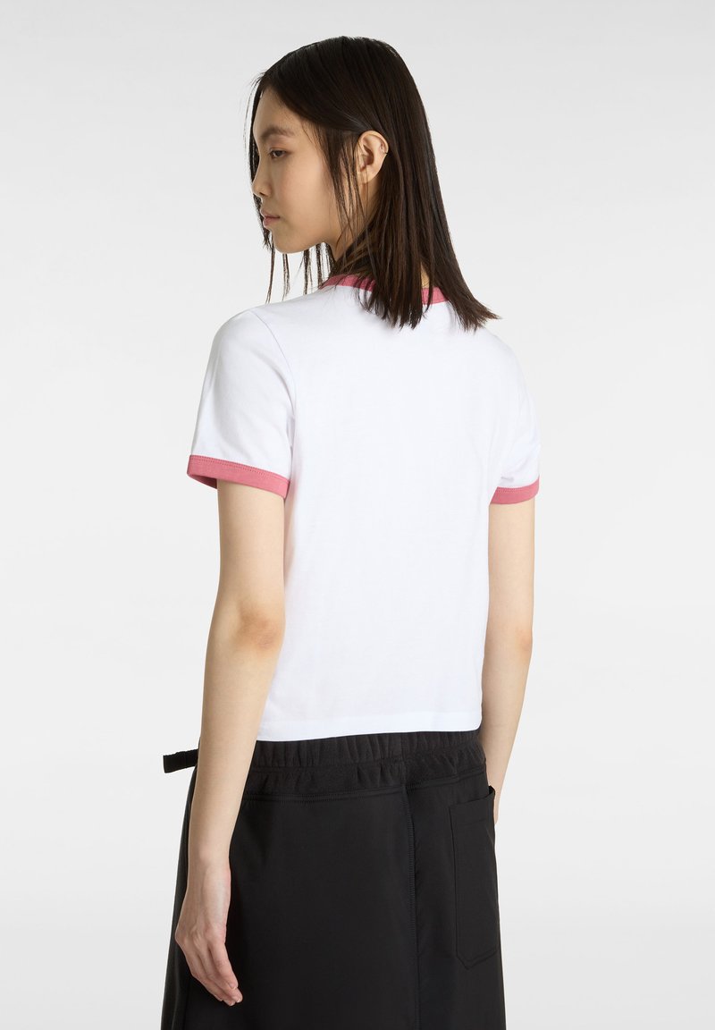 Vans APPLE BOOM RINGER - Triko s potiskem - white/mauvewood