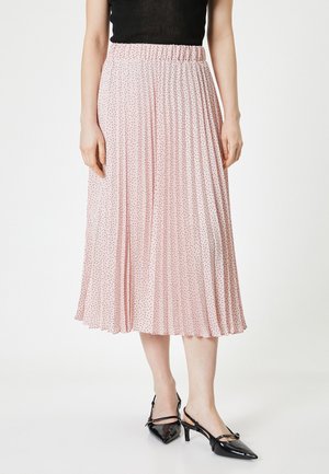 Koton MEDIUM RISE POLKA  - A-lijn rok - pink