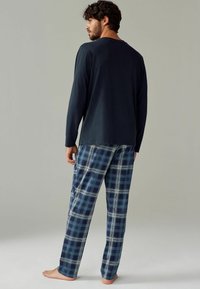 Next REGULAR FIT - SET 2 PACK - Pyžamová súprava - navy blue burgundy check