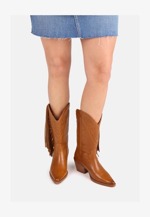 JUKESON - Kauboi-/mootorrattasaapad - toffee