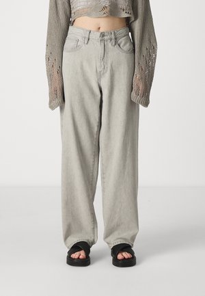 Gina Tricot BAGGY - Wide Leg - grey