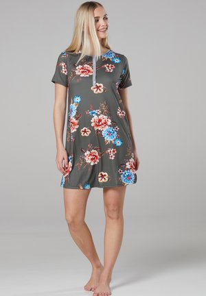 MATERNITY NURSING HOSPITAL WITH FLOWER - Camisón - khaki