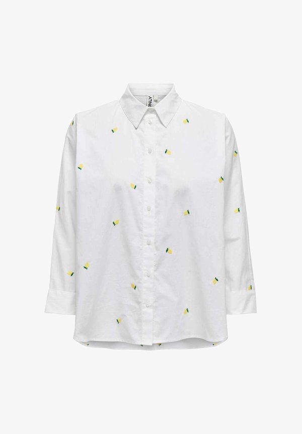 Button-down blouse - blanc