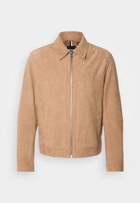 MALBANO - Lederjacke - open beige