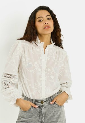 Grain de Malice, CHEMISE BRODÉE DÉTAILS AJOURÉS - Chemisier - ecru