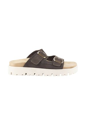 Sandalias planas - marrón