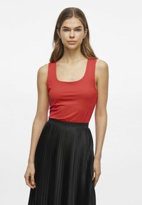 VILA VIKENZA U-NECK REV NOOS - Top - aurora red