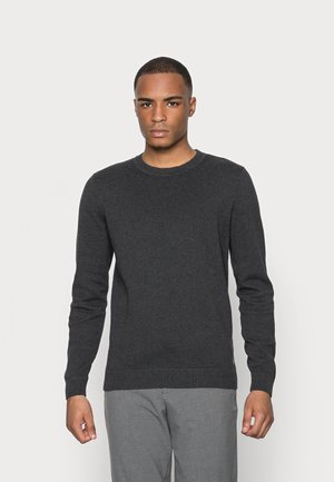 STRUCTURE - Sweatshirt - black grey melange