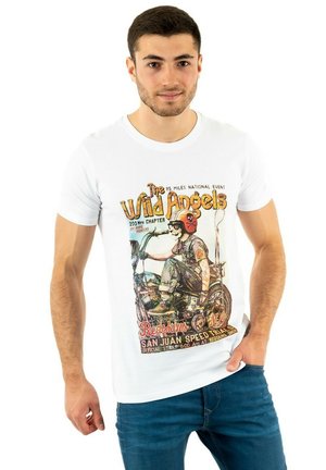 ANGEAS - Print T-shirt - blanc