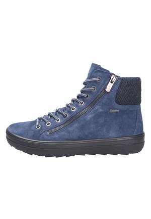 Platform ankle boots - blue