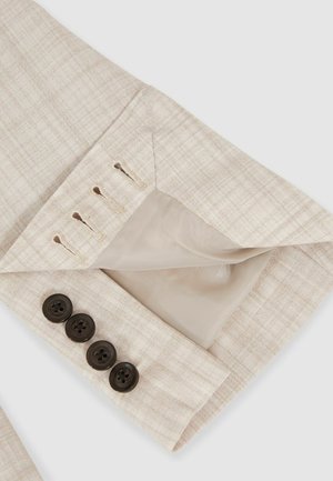 Reiss, REGULAR FIT - OE BELMONDO DOUBLE-BREASTED CHECK SUIT BLAZER REGULAR-FIT . - Puvuntakki - stone
