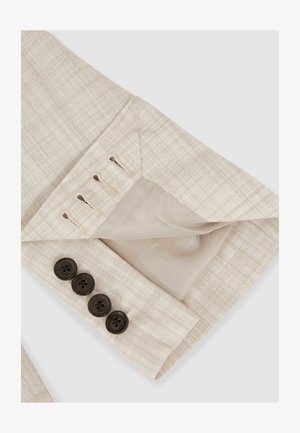 Reiss, REGULAR FIT - OE BELMONDO DOUBLE-BREASTED CHECK SUIT BLAZER REGULAR-FIT . - Puvuntakki - stone