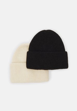 2 PACK - Mütze - off-white/black
