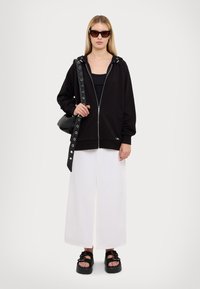 MICHAEL Michael Kors CLASSIC ZIP UP RAGLAN HOODIE - Lukuga pusa - black