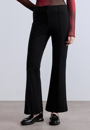 SEAM FLARE LEG  - Nadrágok - black