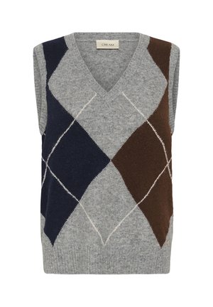 Cream, CRHOPE KNIT SLIPOVER - Jersey de punto - grey melange