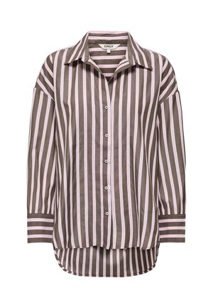 ONLY, ONLOREGON ALVA LS REG SHIRT NOOS WVN - Hemdbluse - coffee bean
