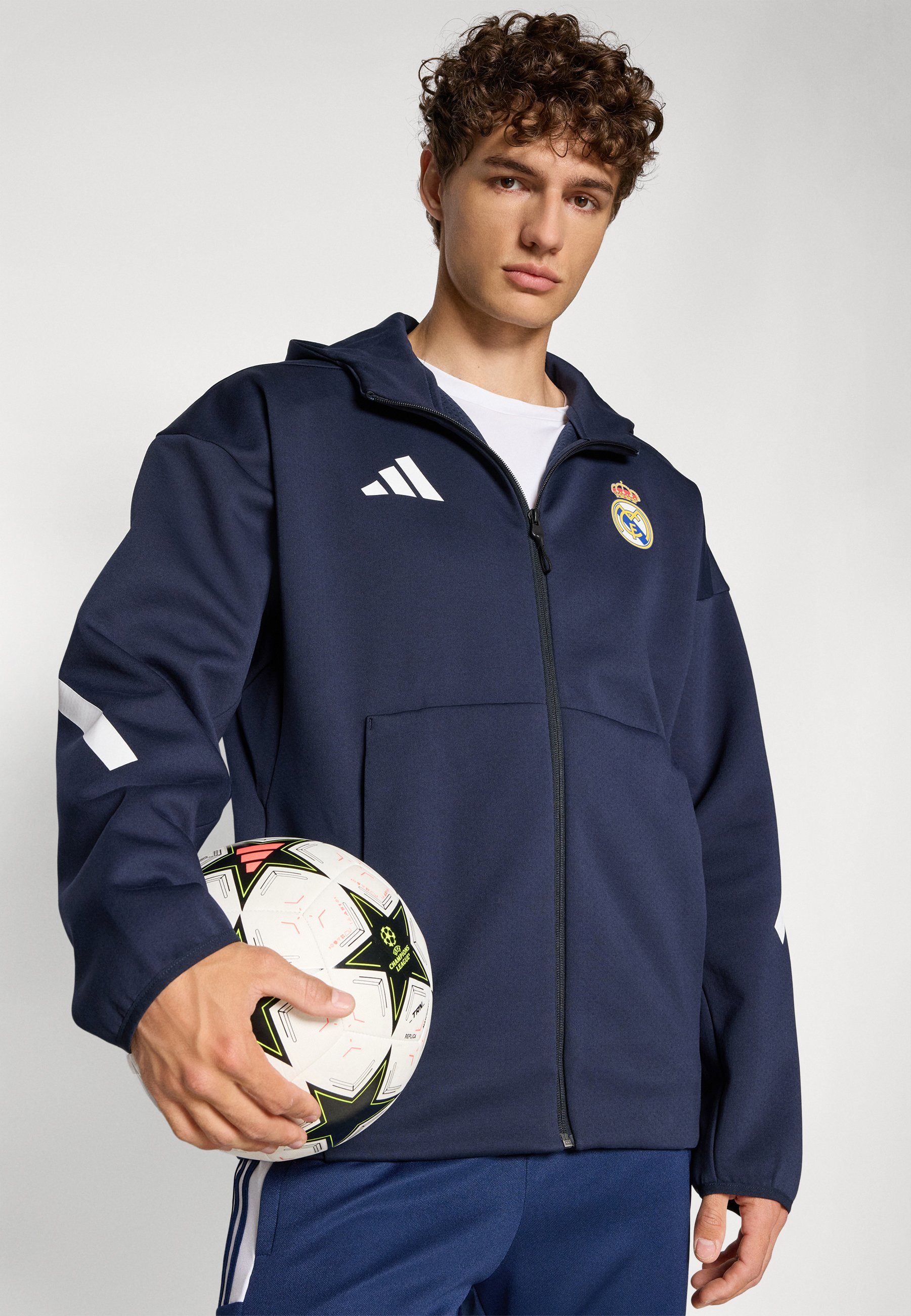 adidas Real Madrid レアル・マドリード zne パーカー adidas Performance REAL MADRID Z.N.E. ANTHEM JACKET - Felpa con