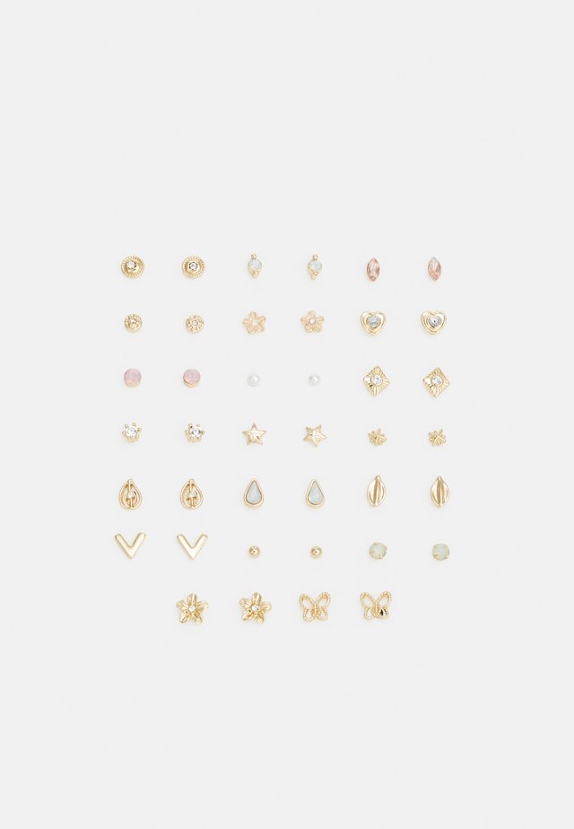 PCDITTE EARSTUDS MEGA 20 PACK - Oorbellen - gold-coloured