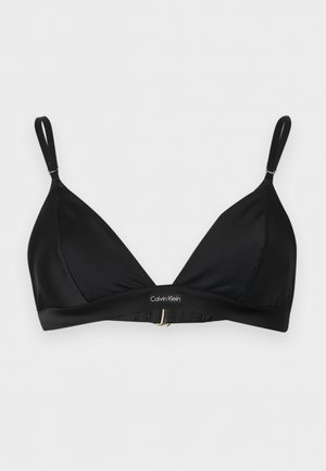 Calvin Klein Underwear, UNLINED TRIANGLE SIGNATURE - Trokutasti grudnjak - black