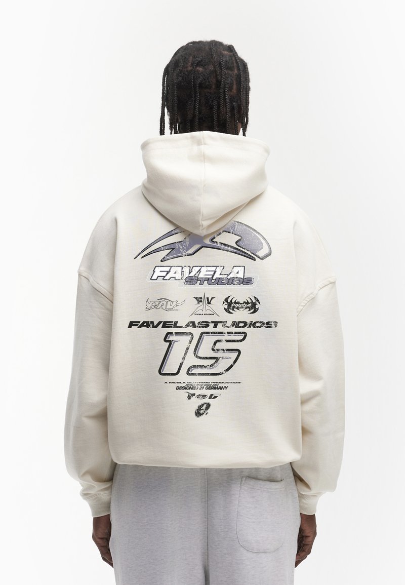 FAVELA - DISTRESSED HOODIE UNISEX - Hoodie - vanilla, Enlarge