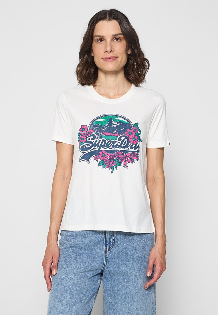 Superdry & Co T-shirt print wit