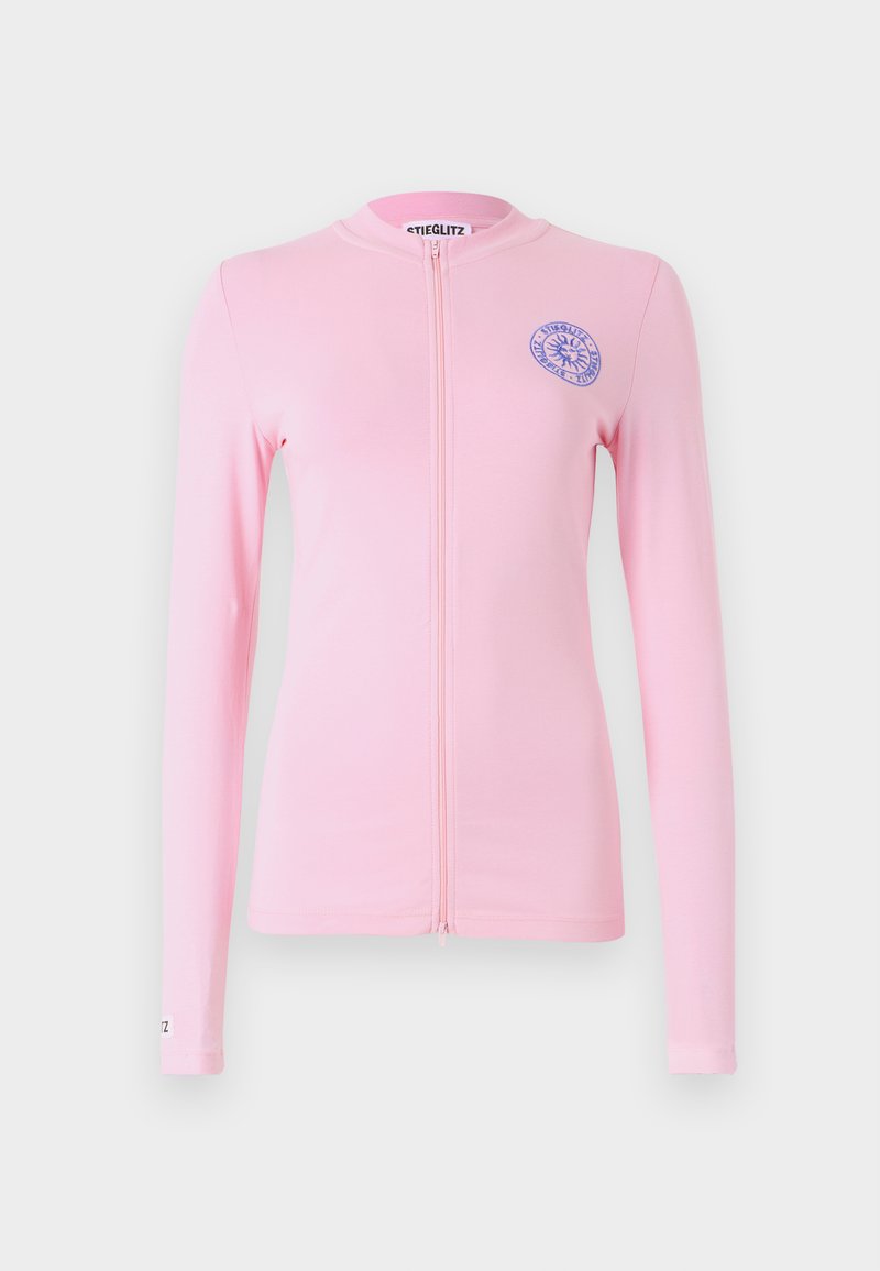 Stieglitz Sweater met rits donkerroze Stieglitz Sweater met rits donkerroze