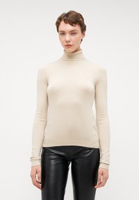 Vero Moda Tall VMHAPPINESS ROLLNECK  - Strikkegenser - oatmeal