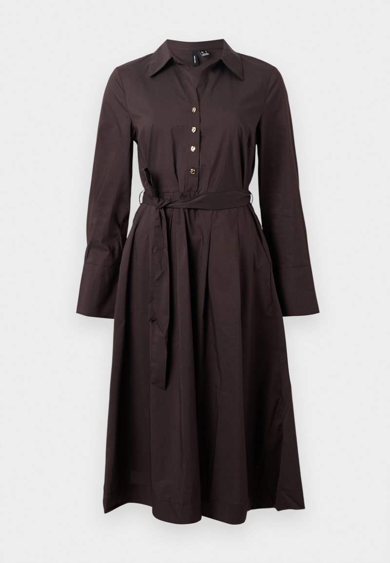 Vero Moda Blousejurk donkerbruin