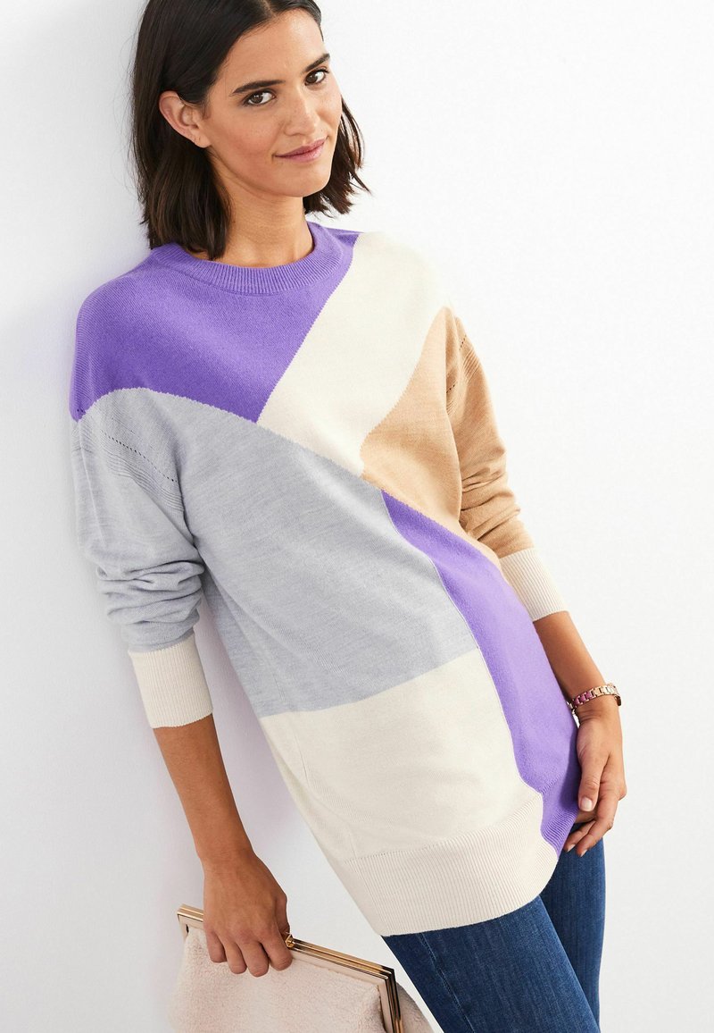 Next COSY Jumper multi colourblock/purple Zalando.de