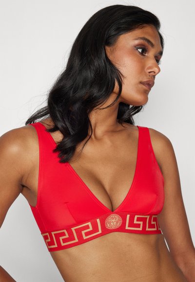 Versace TRIANGLE NEW LOGO - Bikini felső - red
