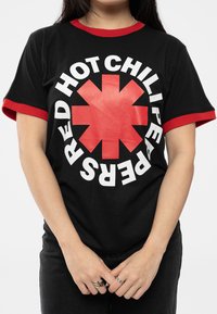 Paradiso Clothing RED HOT CHILI PEPPERS CLASSIC ASTERISK RINGER - Print T-shirt - black