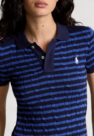 Polo Ralph Lauren COTTON SHORT SLEEVE POLO SHIRT - Πόλο - newport navy/kite blue