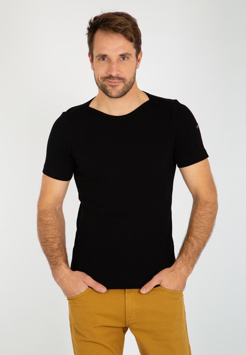 Armor lux CARANTEC MARINIÈRE - T-shirt con stampa - noir