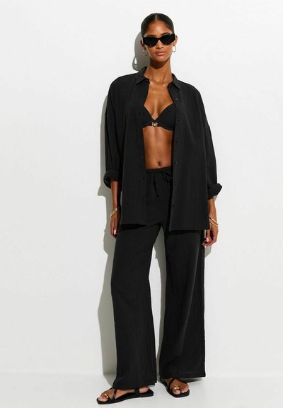 Bsubseach Casual strandjurk voor dames, kaftan, korte mouwen