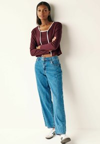 Next SET  - REGULAR FIT - Kardigan - berry red