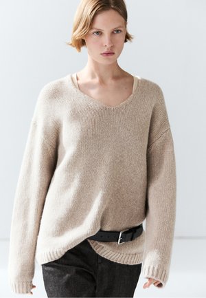Massimo Dutti, Striktrøje - sand