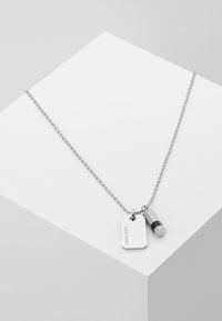 Diesel - DOUBLE PENDANT - Necklace - silver-coloured Thumbnail Image 1