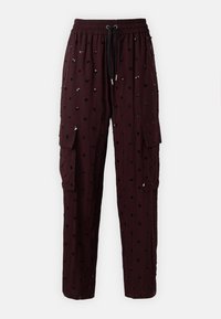 NEMU - Παντελόνι cargo - deep burgundy