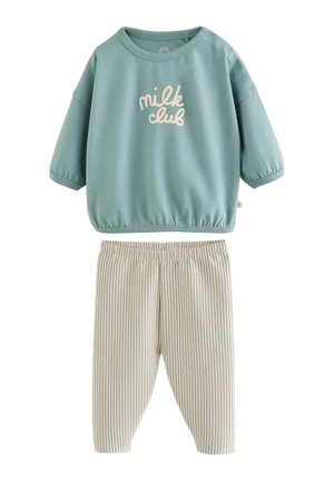 Next, REGULAR FIT - TOP AND LEGGINGS BABY SET - Leggings - Trousers - blue milk club