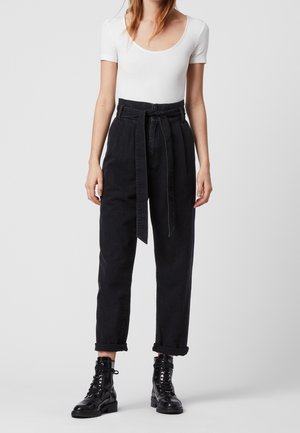 Straight leg jeans - black