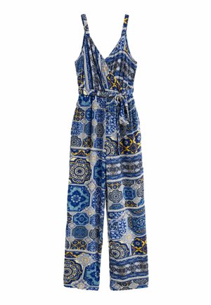 Next PETITE - Jumpsuit - blue geometric print